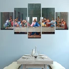 Картина на холсте Да Винчи, Настенная картина с изображением персонажа Последний Ужин, с Иисусом, модульный домашний декор, постер на тему религии для спальни