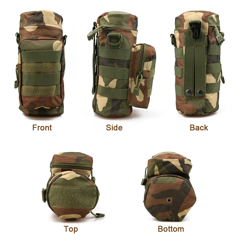Тактический Чехол для бутылки с водой MOLLE, держатель, сумка для хранения, сумка-переноска с MOLLE, лямки для 1л, 32 унции, бутылка для воды