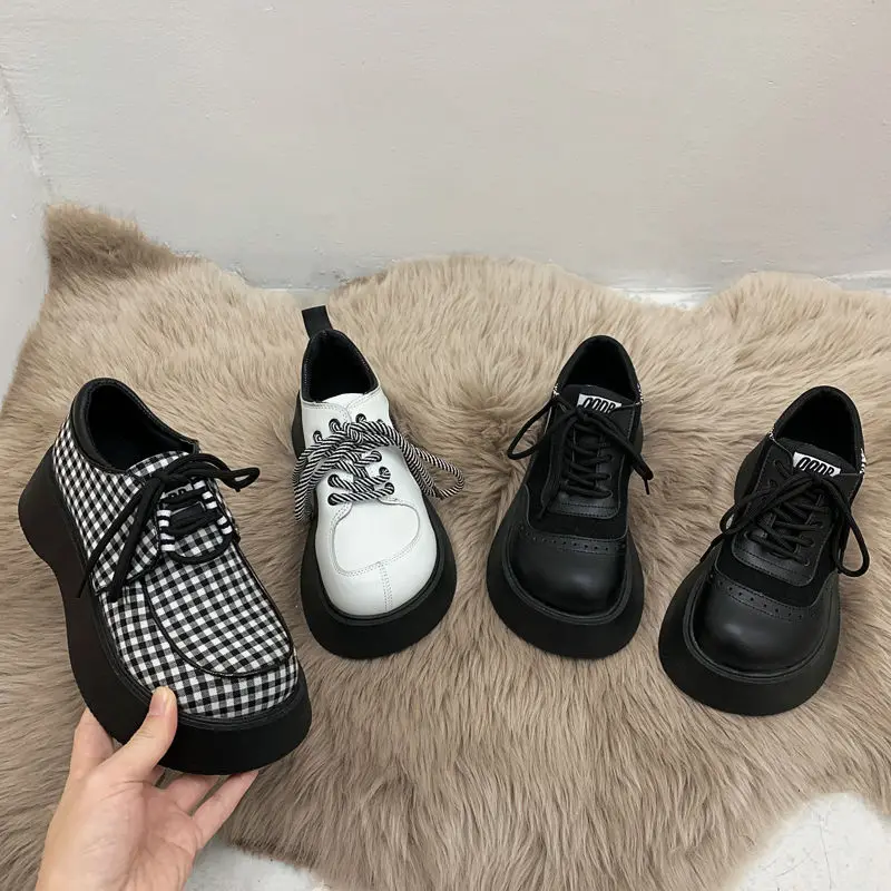

Thick-soled Shoes Women's Spring 2021 New Korean Japanese Fashion Trend All-match Lovely Cute and Sexy Women's Shoes