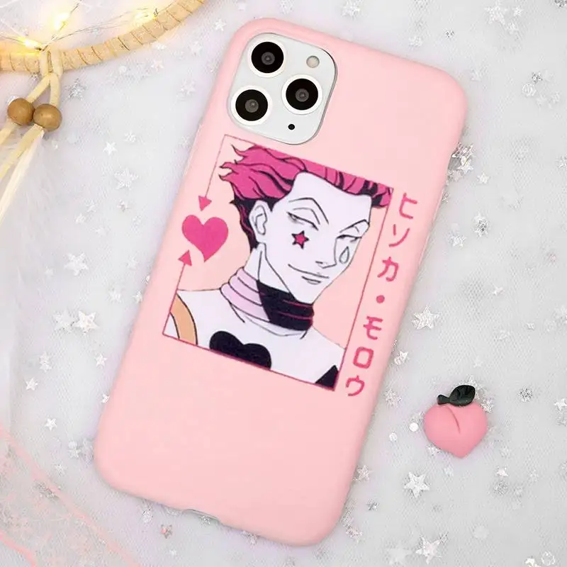 

Hunter X Hunter Killua Zoldyck Anime luxury Phone Case Candy Color for iPhone 11 12 mini pro XS MAX 8 7 6 6S Plus X SE 2020 XR