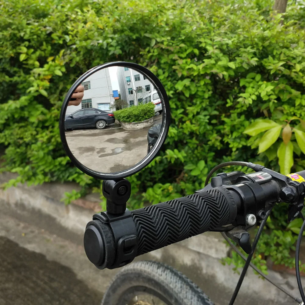 

1 PC Rotate Bicycle Cycling Bike Back Rear View Handlebar Safety Rearview Mirror MTB Bike Silicone Handle Rearview Mirror