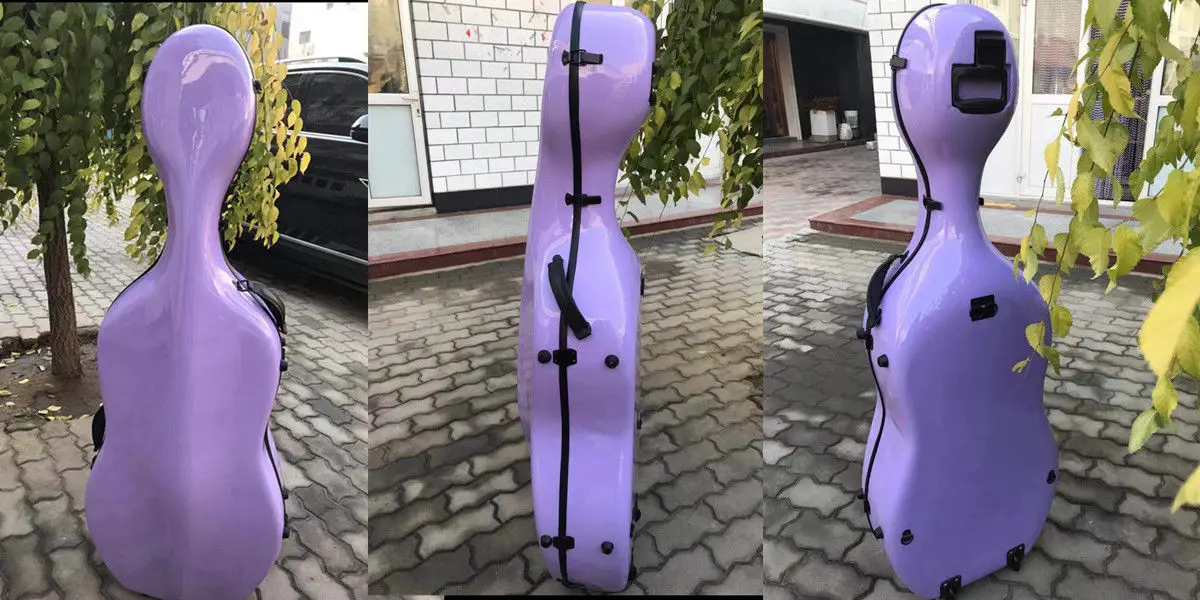 Виолончель чехол 4/4 углеродное волокно Виолончель Жесткий Чехол Коробка сильный светильник 3,6 кг