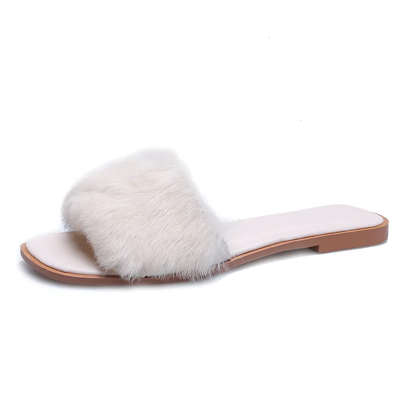 

2021 Casual Open-toe Women Sandals Non-slip Black Hook Loop Platform Sandals Shoe Female Summer Beach Fur Sandalias De Mujer