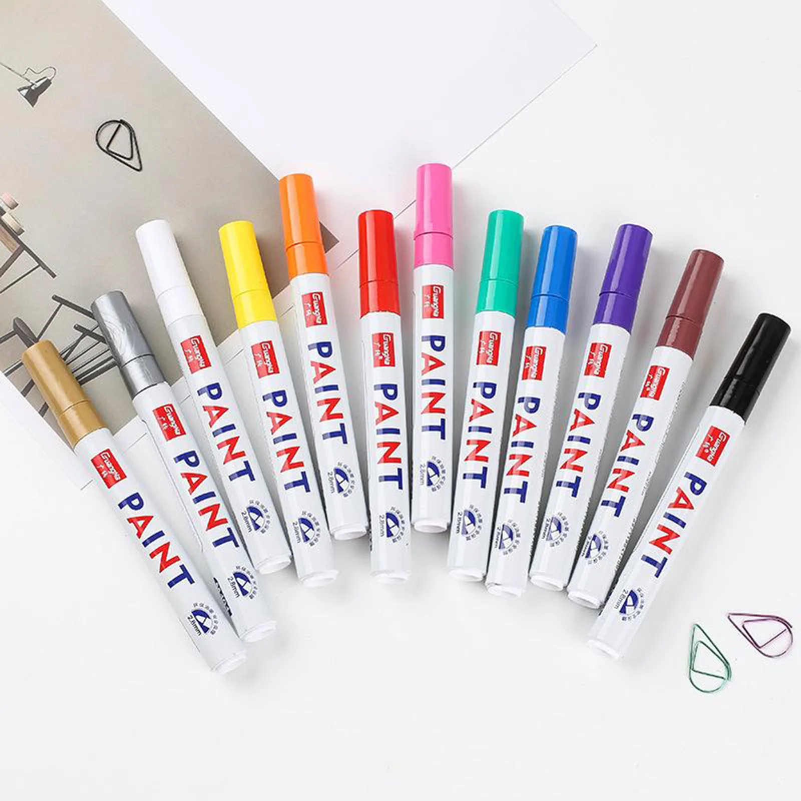 

2.8mm Tips Acrylic Paint Pens Markers for Painting Mug Metal Wood Ceramic Glass