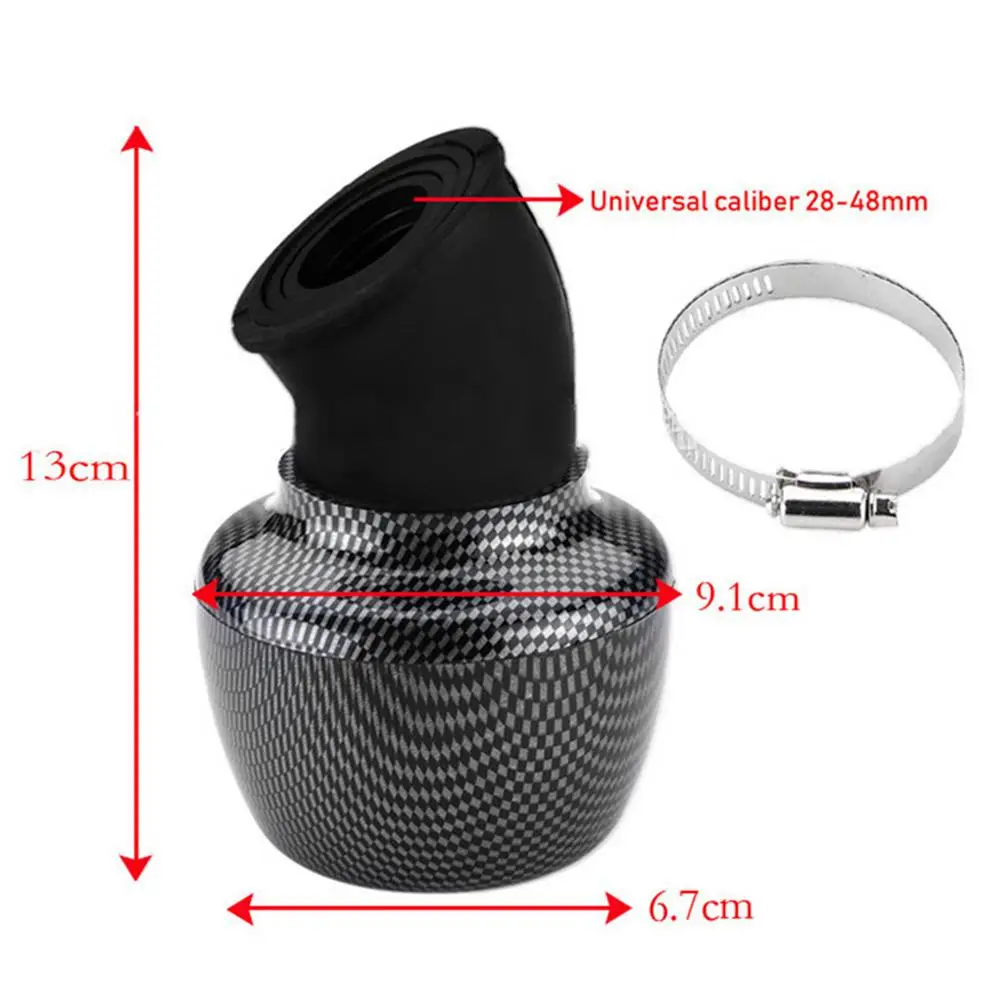 

42mm Motorcycle Air Filter Replacement Filter For 150cc ATV Bend Elbow Neck Foam Air Filter Sponge Cleaner