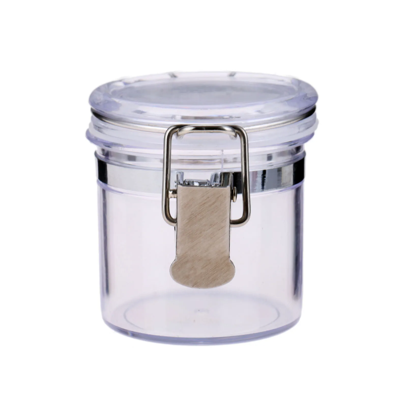 Прозрачная акриловая металлическая герметичная банка для хранения 1 шт. 2 16 дюйма