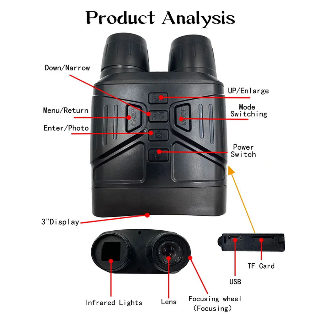 Телескоп для наружной охоты бинокулярный Цифровой 1080P фотокамера | Инструменты