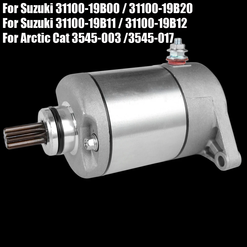 

Starter Motor for Suzuki LTF250 LTF250F Quad Runner LT-F LTF300F King Quad 300 31100-19B00 Arctic Cat 250 300 3545-003 3545-017