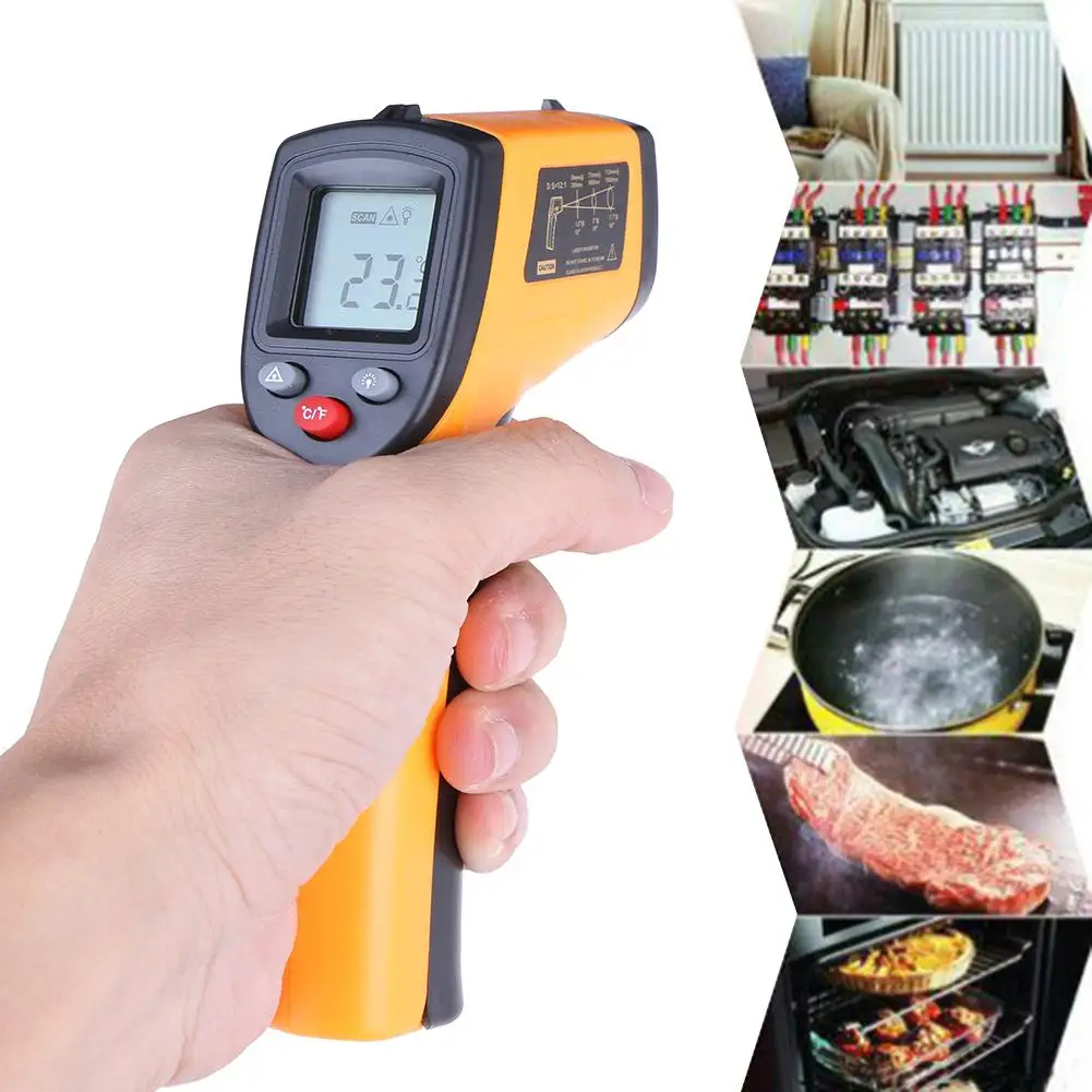 

Portable Digital Infrared Thermometer Non-Contact LCD IR GM320 IR Aquarium Laser Gun Pyrometer Temperature Thermometer Meter NEW