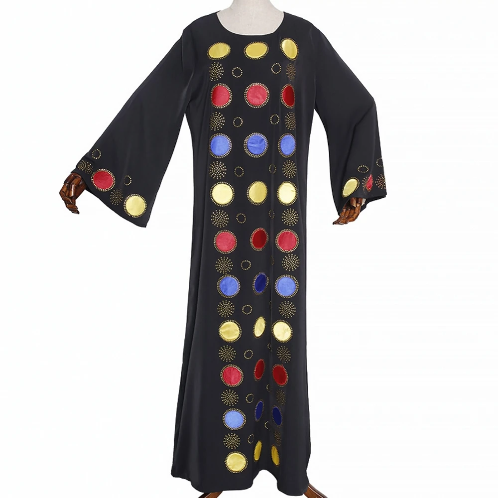 

Черное длинное Африканское платье, африканские платья для женщин, Дашики, вечернее женское платье, Африканское платье