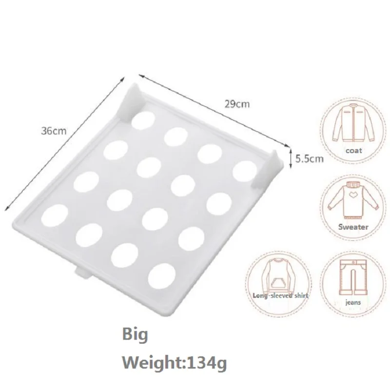 

10PC/Set Moisture Proof Stackable Wardrobe Storage Home Bedroom Wardrobe T-Shirt Shirts Storage Board Storage Organizer S/L