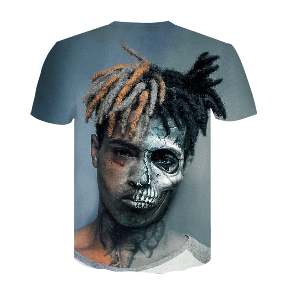 Футболка с 3D-принтом аниме дорогой в Фране летняя футболка серая дизайнерская