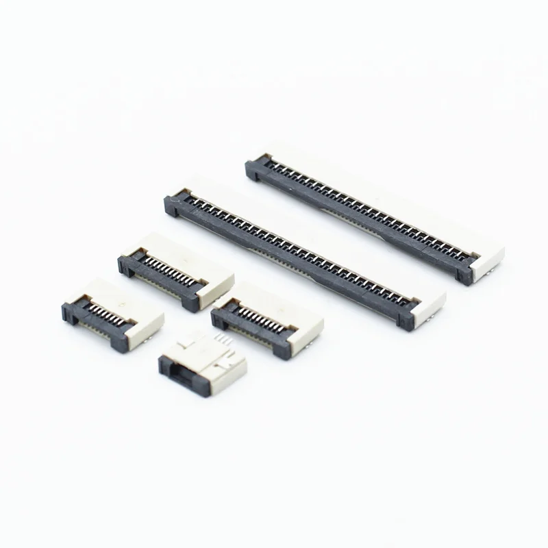 10 шт. гнезда соединителя FPC FFC 0 5 мм раскладушка нижний контактный Тип 4P 6P 8P 10P 12P 14P