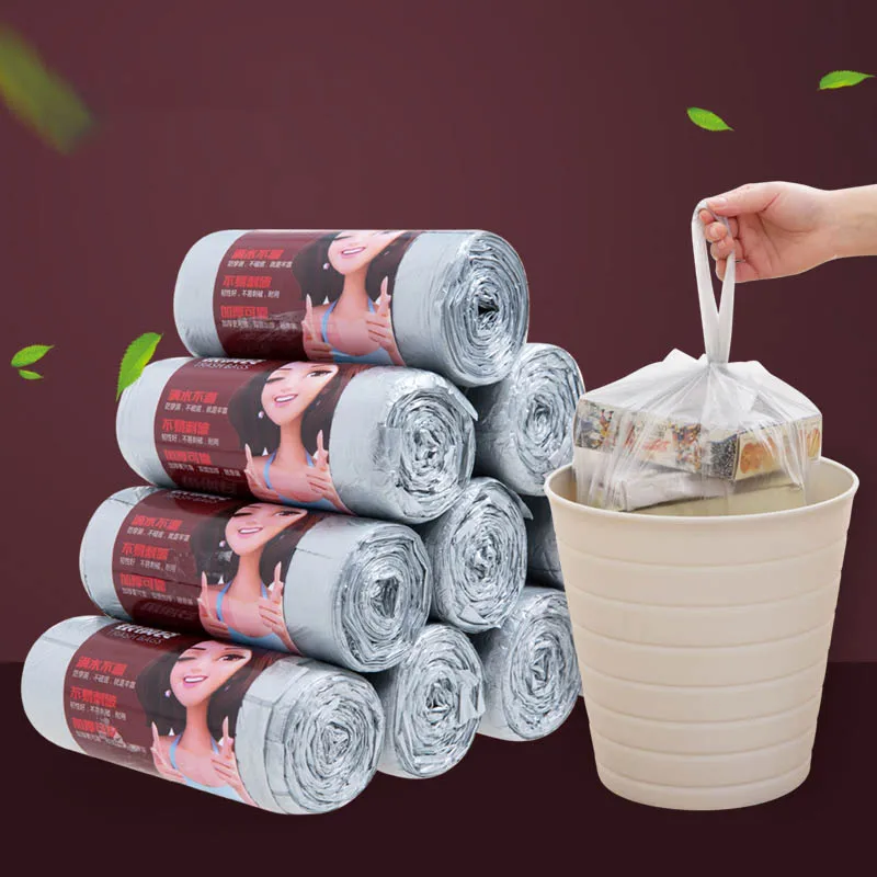 1 рулон утолщенный мешок для мусора ванной кухни туалета|Мешки мусора| |