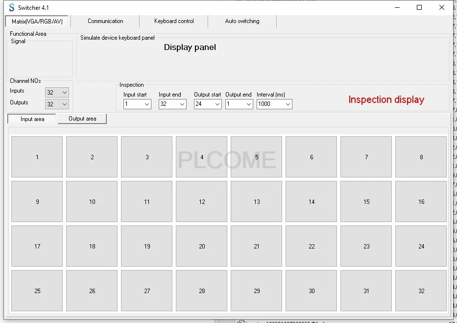 8 входов и выходов VGA матрица с аудио 8x8 видео коммутатор RS232 ИК пульт