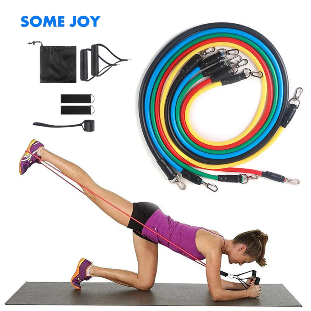 

Латексный натяжитель из 11 предметов, бытовое многофункциональное фитнес-оборудование, регулируемый TPE йога, физические упражнения, удобный...