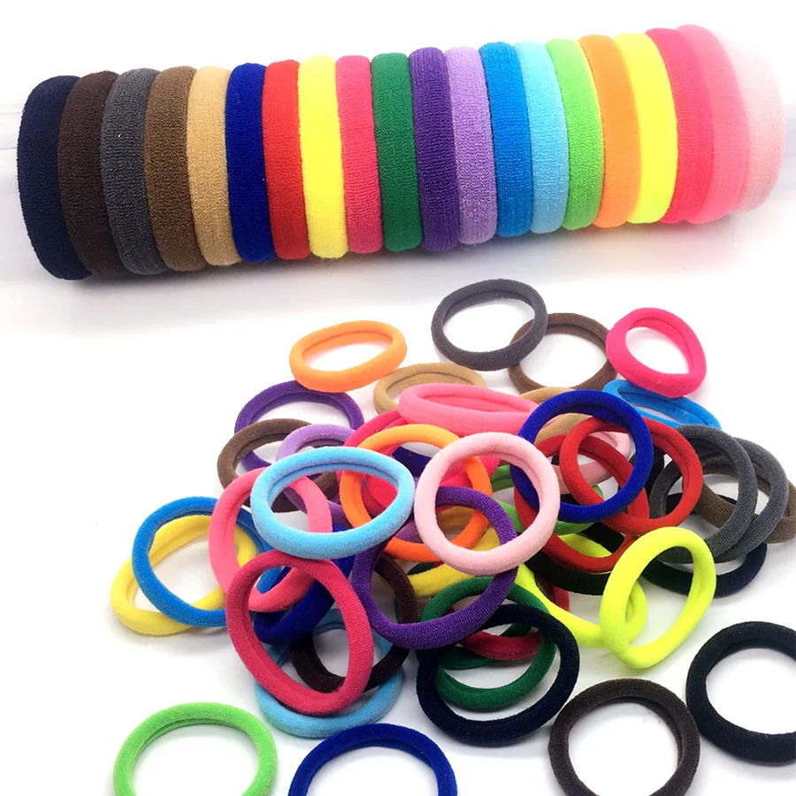

50PCS Soft Seamless Hair Rope High Elastic Towel Hairband Fashion Girl Hair Rope Towel Rope Hair Accessories Baby Girl Headbands