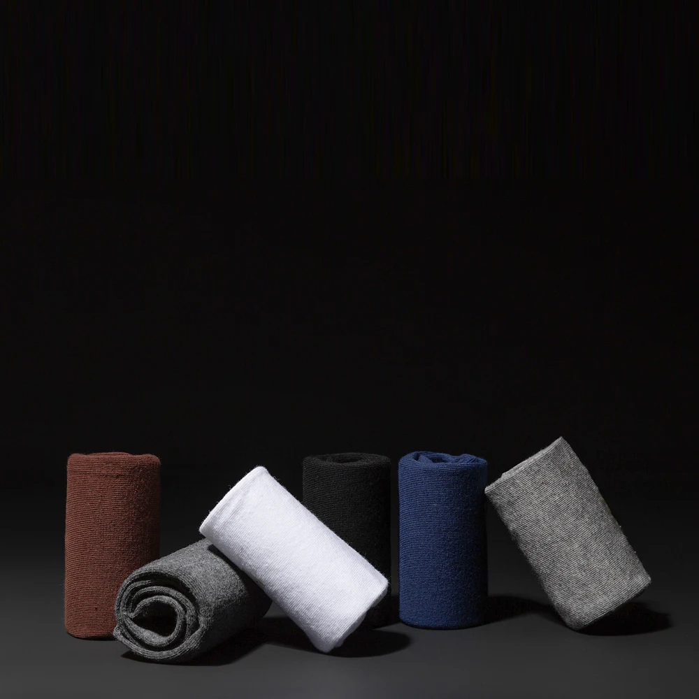 Men's Socks Black White  5 Pairs New Brand Breathable Deodorant Business Dress Long Socks Male High Quality Gifts