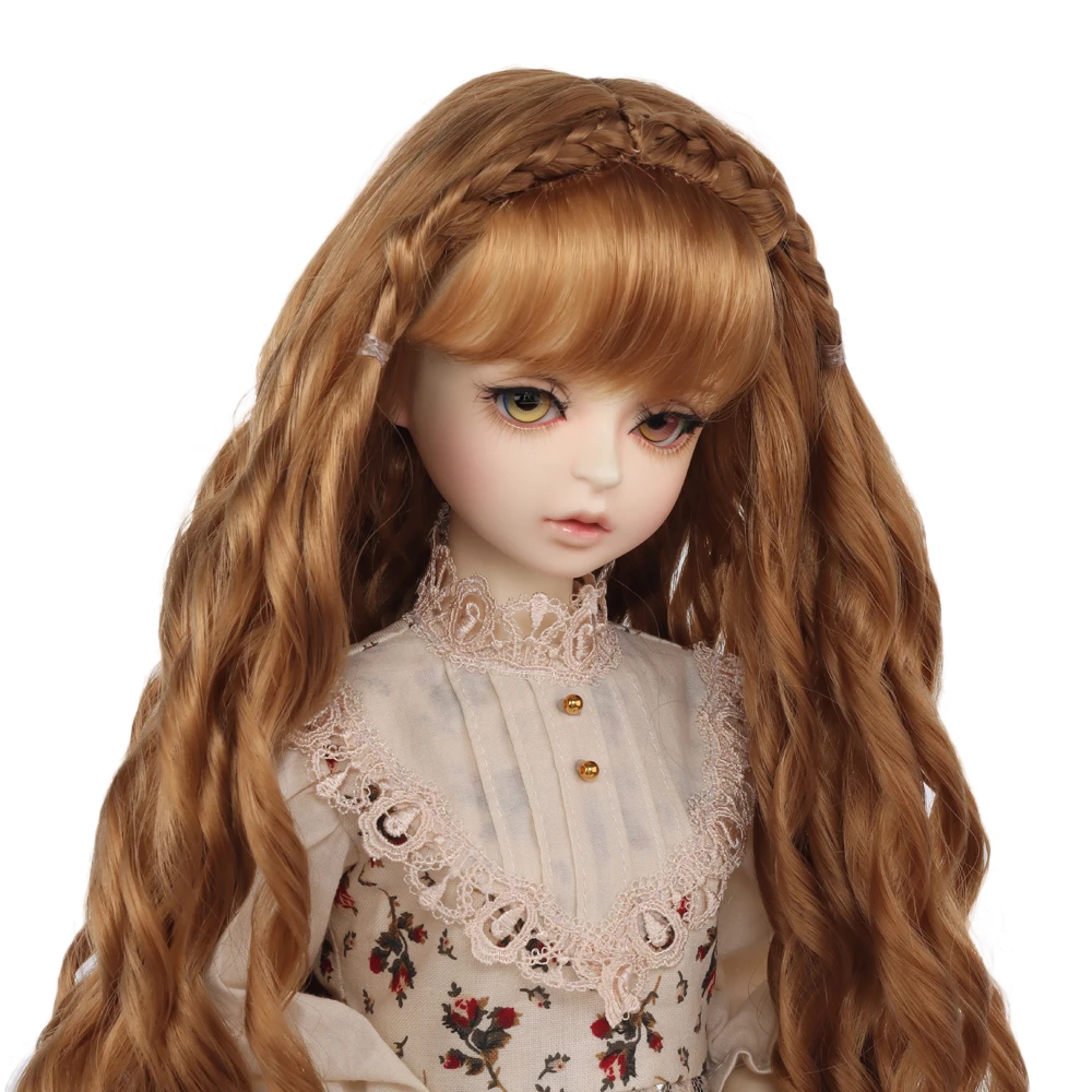 MUZIWG кукла аксессуары 1/3 BJD/SD парик для кукол длинная челка вьющиеся волосы