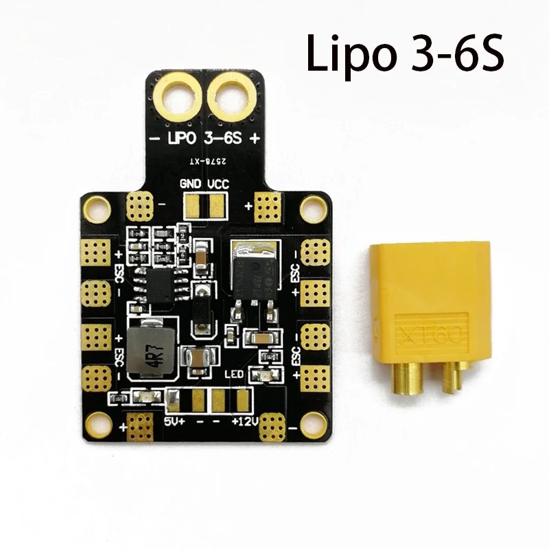 30 5*30 5 мм 3-6S Power Hub PDB XT60 распределительная плата питания PDB-XT60 с BEC 5V/12V для FPV дрона