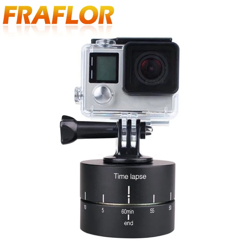 Универсальный GoPro стабилизатор с поворотом на 360 градусов, Адаптер штатива с задержкой панорамирования/наклона для цифровой зеркальной фотокамеры