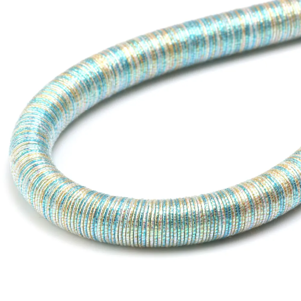 Бесплатная доставка 8 мм 46 см искусственный шелк цветной шнур прорезиненная