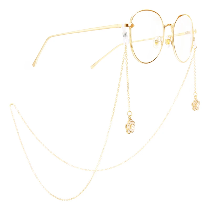 Бусы цветок очки цепочка для солнцезащитных очков держатель чтения цепи