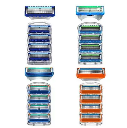 Replaceable Blade Fit Fusion 5 Proglide Proshield Layers Manual Shaving Safety Razor Blades For Men Cassettes | Красота и здоровье