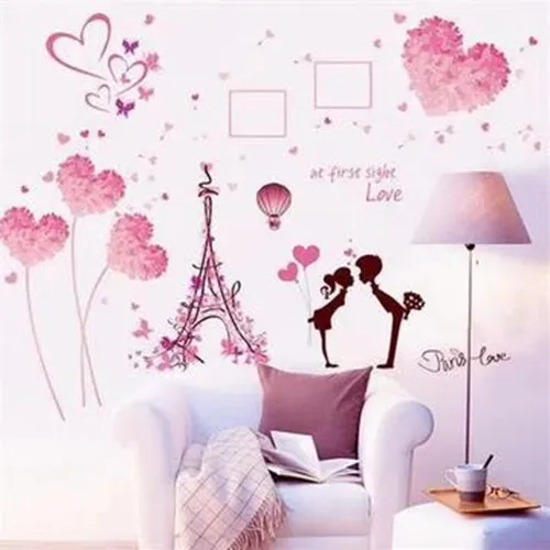 3D домашний декор настенная бумага наклейка s пламенная Роза для спальни гостиной