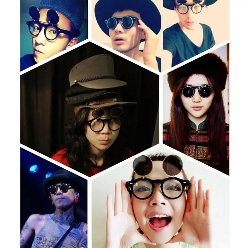 Солнцезащитные очки в стиле стимпанк для мальчиков и девочек|Женские