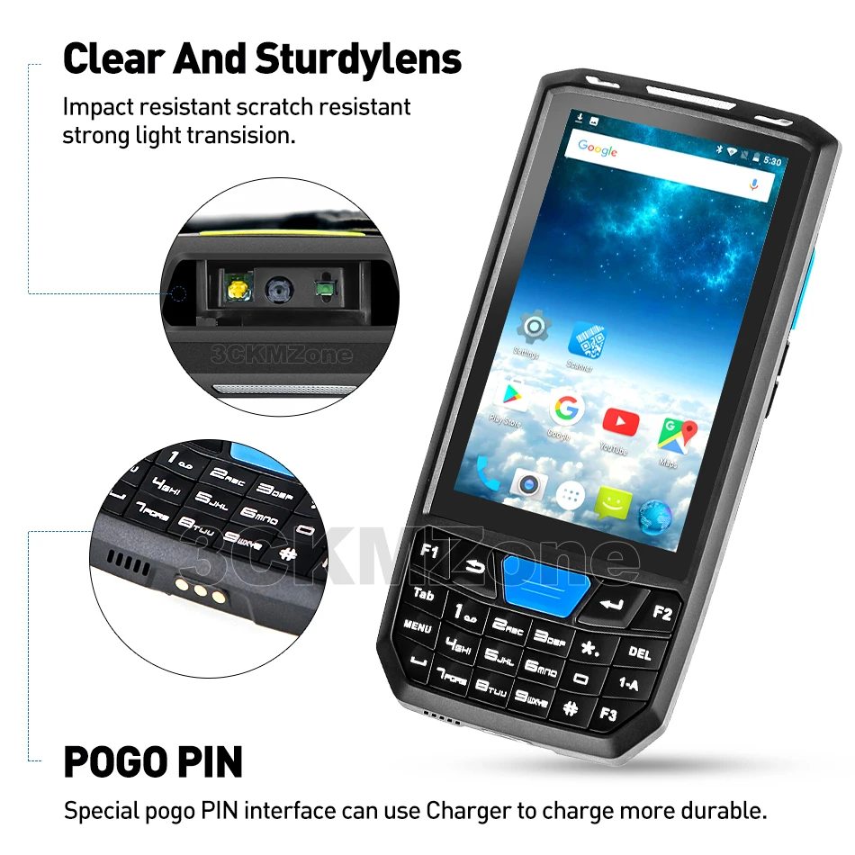 PDA handhelds терминал Android 8,1 PDA wifi сканер штрих-кода беспроводной 2d сборщик данных считыватель штрих-кодов сканер 1D лазер 2D QR