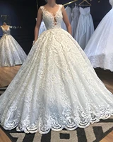luxury beaded lace wedding dress 2020 highly custom made lace wedding bridal gowns robe de mariee mariage vestidos de novia