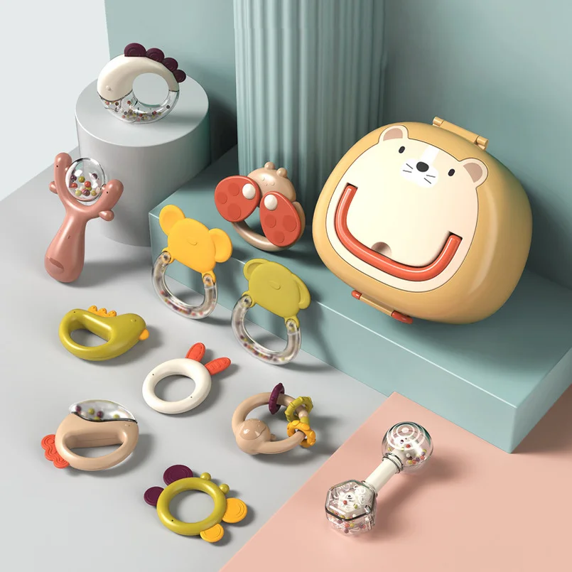 

Baby Toys Hand Hold Shaking Bell Cute Hand Shake Bell Ring Baby Rattles Toys Newborn Baby 0- 12 Months Bite Boiled Teether Toys