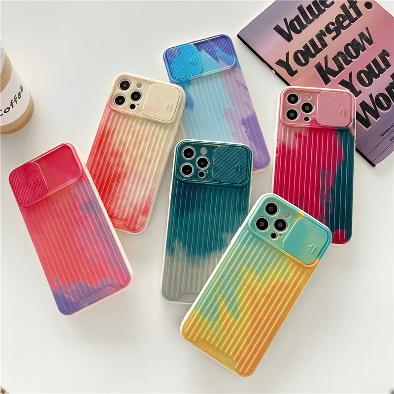 

Watercolour Fashion IPhone Cases for Iphone 11 12 Pro Promax X Xs Xmax 7 8 Plus Shockproof Protective Cover