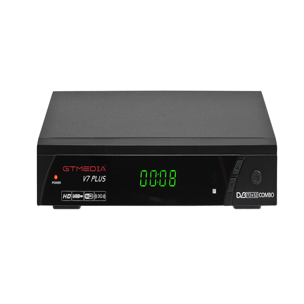 GTMEDIA V7 PLUS спутниковый ТВ приемник полный 1080P DVB-S2 DVB-T2 поддержка 1 год CCcam wifi powervu телеприставка freesat V7