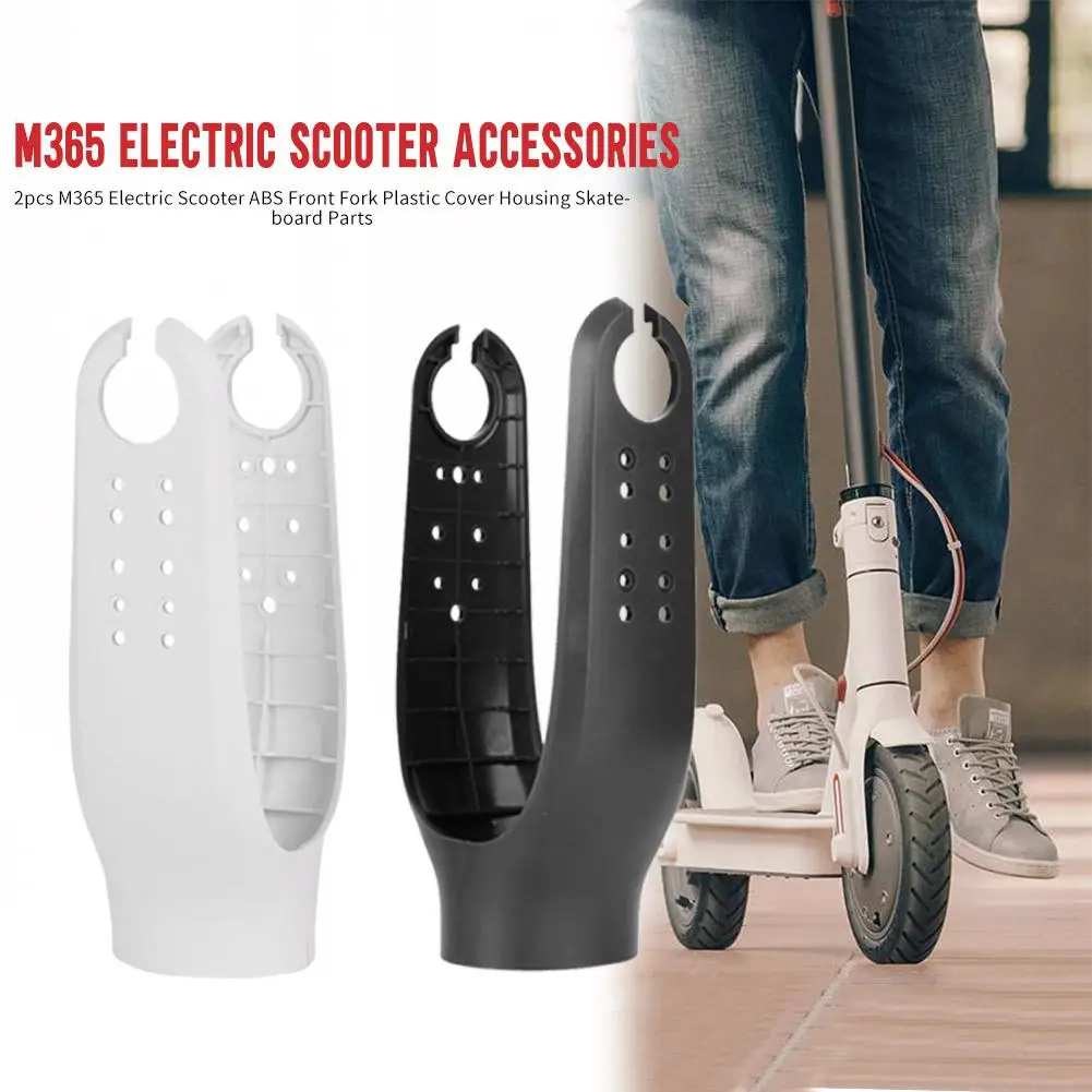 

2pcs Durable ABS Front Fork Plastic Cover Housing Finely Processed Wear-resistant for M365 Electric Scooter Replacement Parts