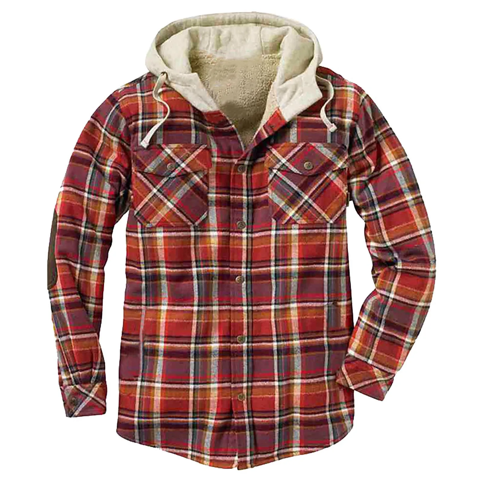 Рубашка демисезонная. Legendary Whitetails men's Camp Night Berber lined Hooded Flannel Shirt Jacket.