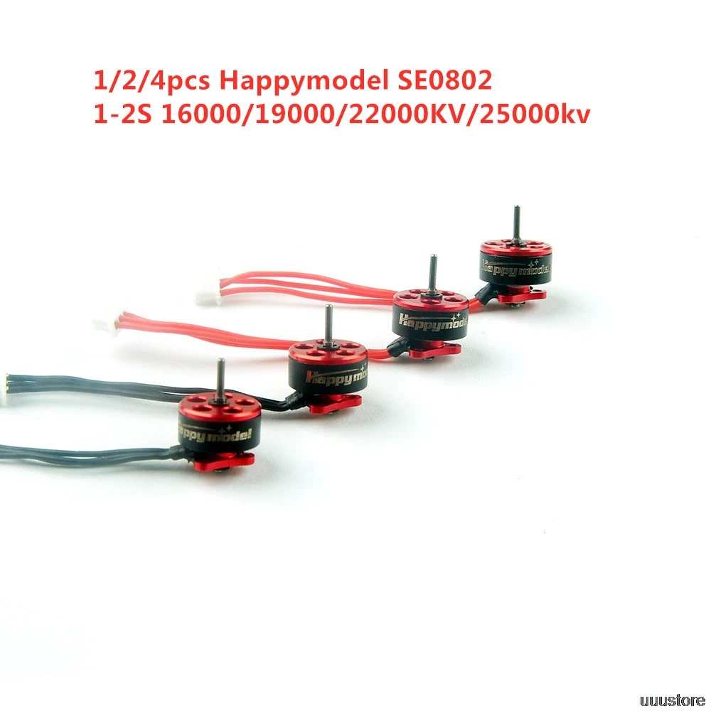

Happymodel 1mm SE0802 0802 1-2S 16000KV 19000KV 22000KV 25000KV Brushless Motor for Mobula7 Snapper7 Mobula6 RC Drone FPV Models