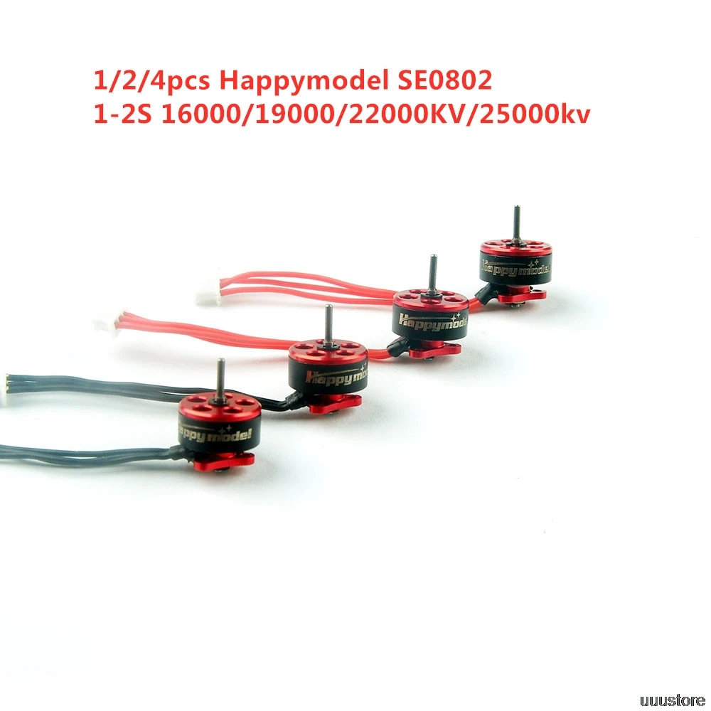 Happymodel 1 мм SE0802 0802 2S 16000KV 19000KV 22000KV 25000KV бесщеточный двигатель для моделей Mobula7 Snapper7