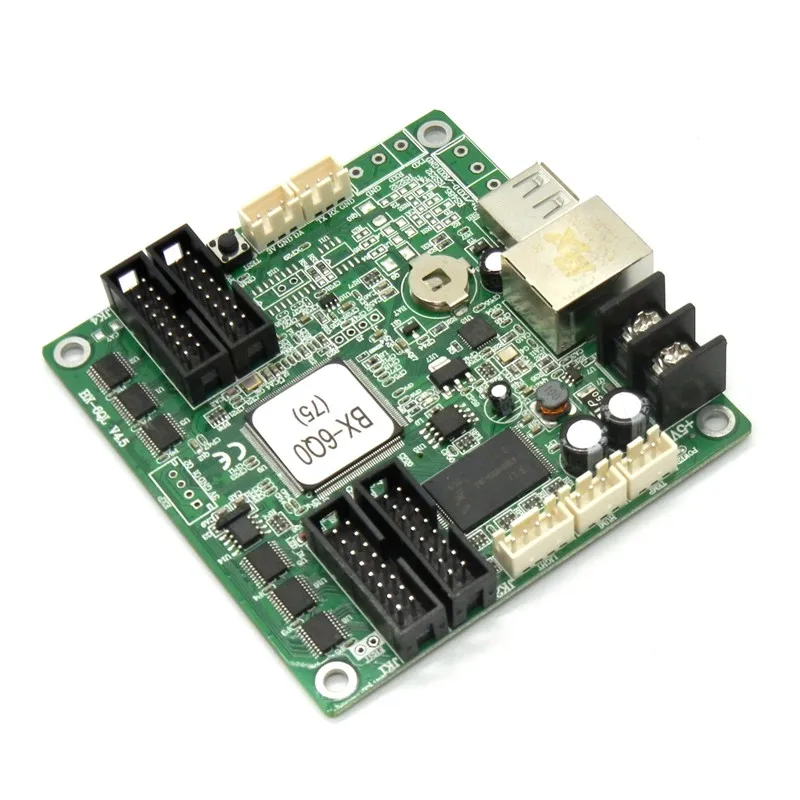 Цветная светодиодная карта управления USB + сеть 4 * hub75E rgb асинхронный линейный