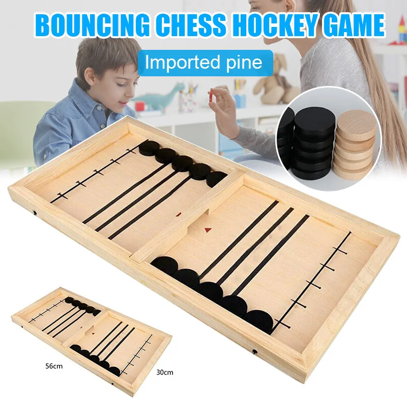 

Fast Sling Puck Game Paced Winner Board Games Educational Toys Gifts for Adult Kids AN88