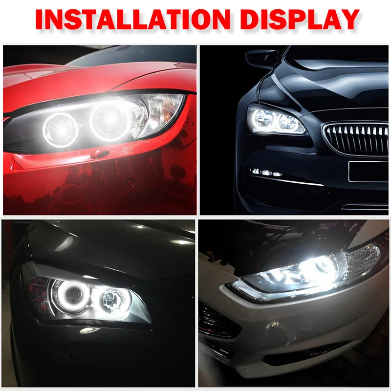 2 шт. светодиодные лампы H8 ангельские глазки для BMW E60 528i 528xi 535i 535xi 550i E61 E63 E64