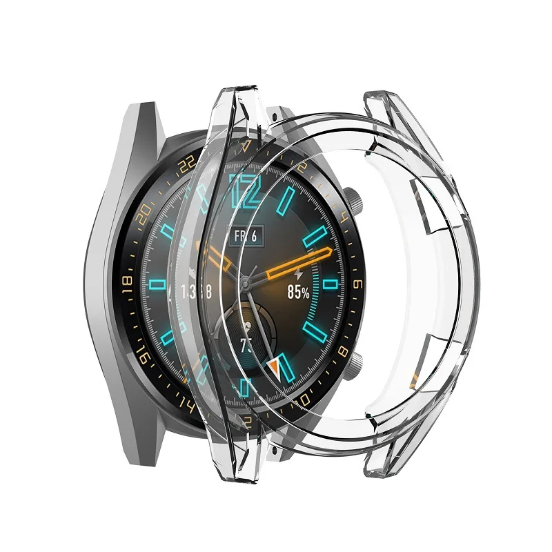 Прозрачный защитный чехол для смарт-часов Huawei Watch GT 2 46 мм часов из ТПУ мягкий