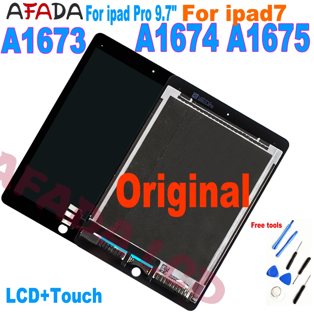 Original para Ipad Tela de Toque Substituição da Tela A1675 Ipad 7 Display Digitador Assembléia Lcd Pro 9.7 A1673 A1674