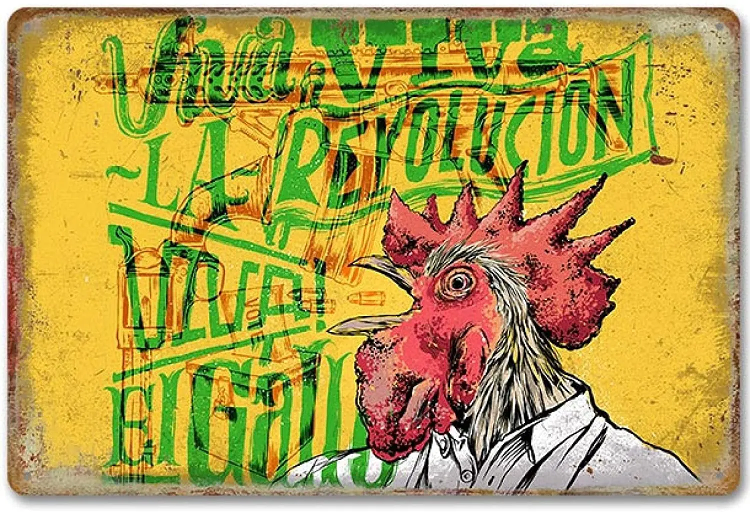 

Farm Chicken Metal Tin Sign Metal Poster Retro Tin Plate Farm Man Cave Decoration 20x30cm