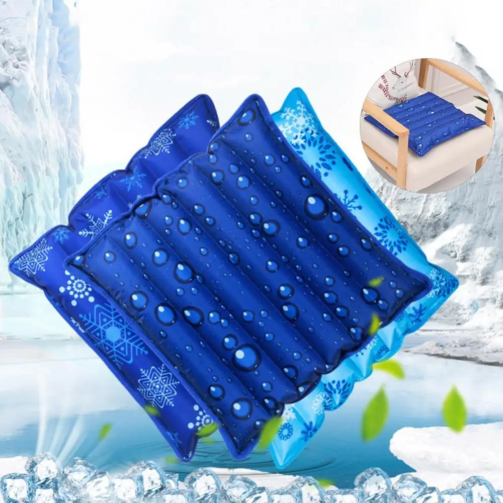 

Snowflake Drip Print Water Filling Ice Cushion Home Car Chair Pad Cooling Pillow