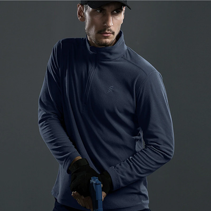 Уличная походная флисовая куртка мужской тонкий эластичный дышащий пуловер