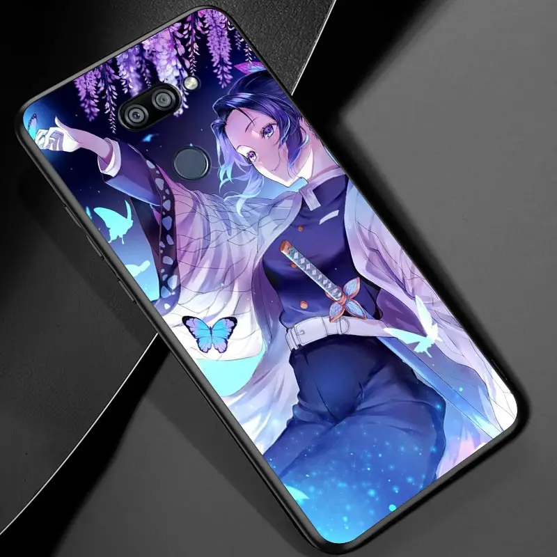 

Demon Slayer Butterfly For LG K22 K71 K61 K51S K41S K30 K20 K50S K40S Q60 V60 V50 V40 V35 V30 G8 ThinQ Black Phone Case
