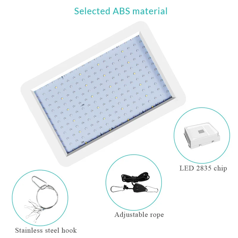 Светодиодный Grow светильник полный спектр 2835 чипы Фито лампа для выращивания