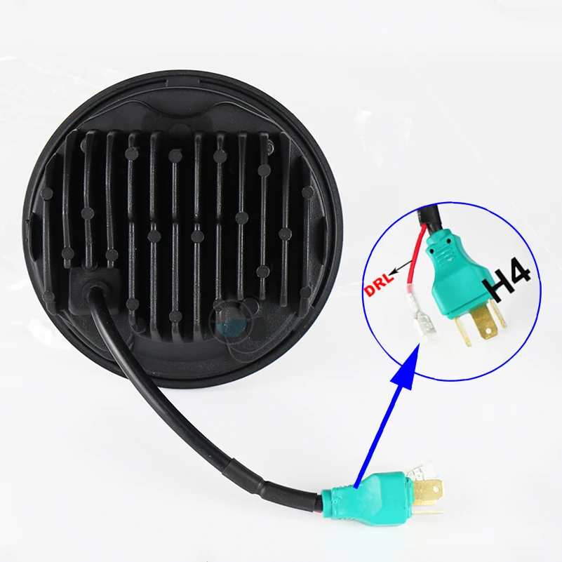 5.75 inch LED Headlight For Motorcycles 5 3/4" Led headlight white DRL for HONDA VTX 1300 1800. |